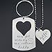 O.RIYA Stainless Steel Father Daughter Keychain Necklace Set