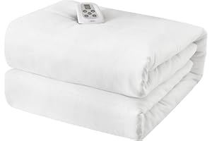 SUNVIVI Twin Size Heated Mattress, Electric Bed Mattress Pad with 12-Hour Timer & 10 Heat Settings, Full Bed Warmer, Machine Washable, 39" x 75"