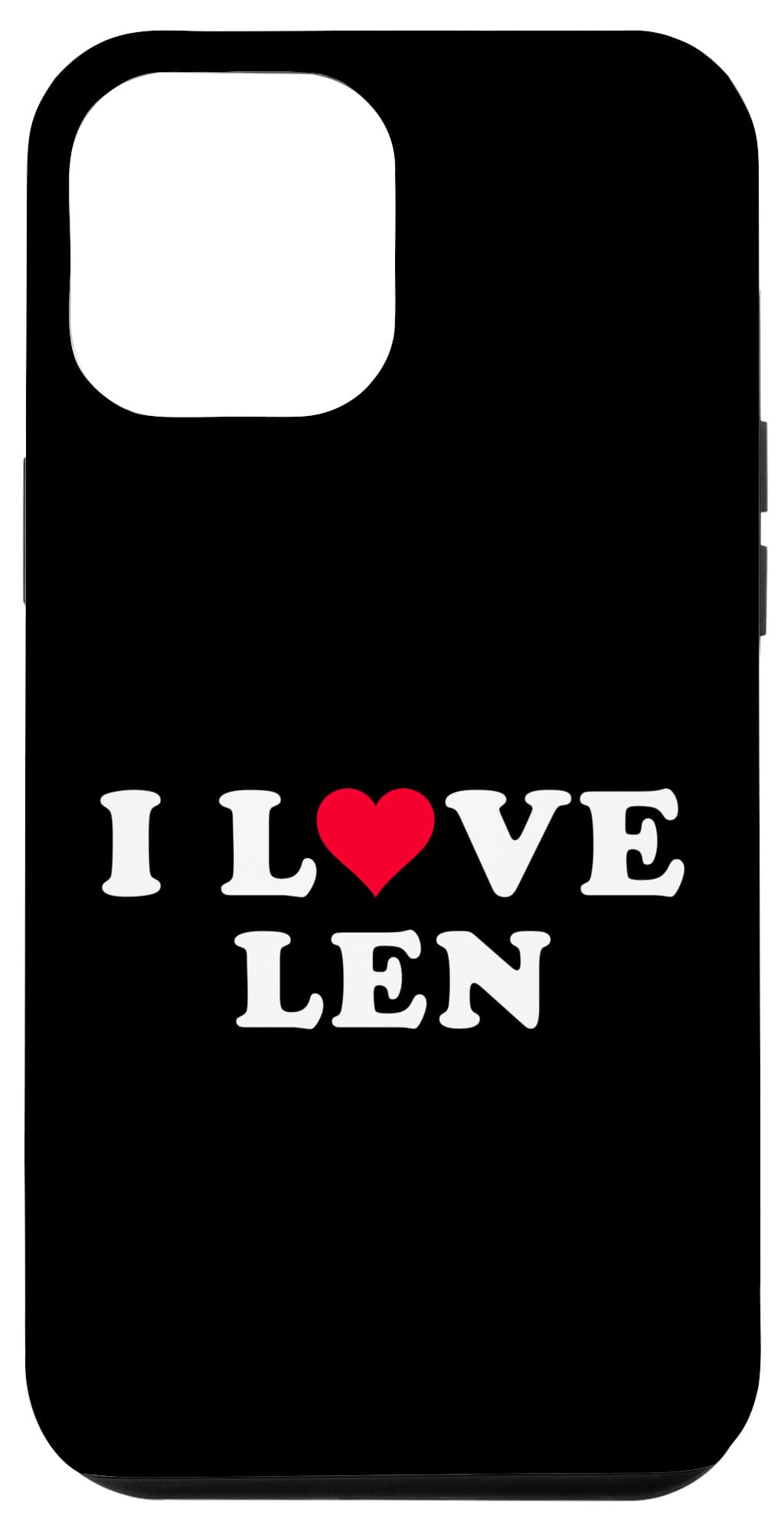 iPhone 14 Plus I Love Len Matching Girlfriend & Boyfriend Len Name Case