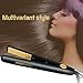 ROZIA 2 in 1 Flat Hair Straightener Ceramic 3D Floating working plate-Worldwide voltage - black