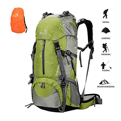 novosun Hiking Backpack 50L Waterproof,Lightweight Camping Backpack for Men Women Youth Backpacking Backpack with Rain Cover External Frame Travel Backpack for Hiking Camping Climbing Outdoor Travel - Thumbnail 7