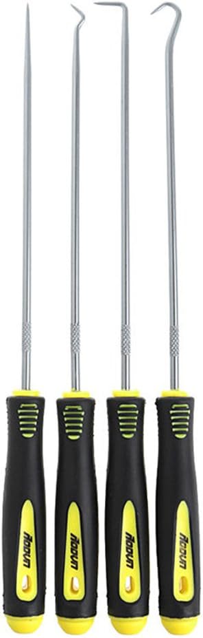 MuZuZi 4Pcs Seal Tools O-Ring Rubber Ring Pull Demolition Full Hook Angle Hook Straight Pick for Car Use Lengthened