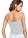 SweatyRocks Women's Sexy Spaghetti Strap Striped Crop Top Ribbed Knit Cami Top