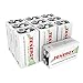Tenergy Centura 9V NIMH Rechargeable Batteries, 200mAh Low Self-Discharge Square Battery for Smoke Alarm/Detector, 10 Pack