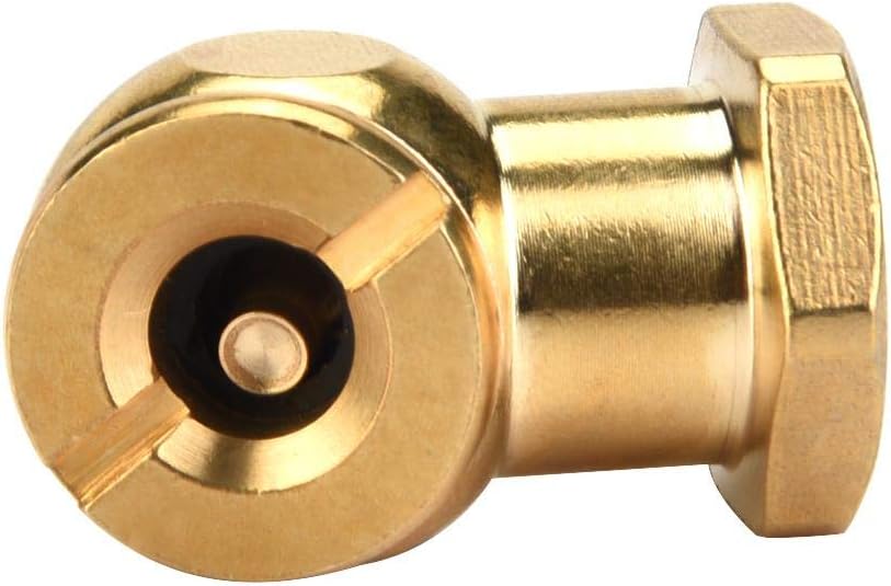 1/4" No-Clip/Clip Copper Tyre Air Valve Tire Inflator Valve Air Chuck Suitable for Car Motor(No-clip) Universal Fittings low profile ball air chuck valve - Image 3
