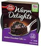 Betty Crocker Warm Delights, Molten Chocolate Cake, 3.35-Ounce Bowls (Pack of 8)