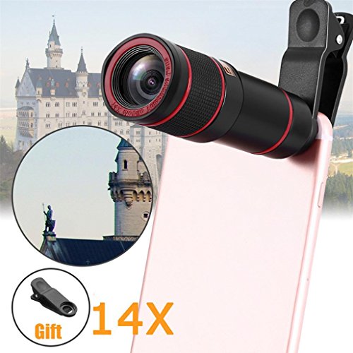 Fheaven (TM) 40X60 Zoom Oversized Eyepiece Optical HD Lens Monocular Telescope [Great for Bird Watching, Camping, Hiking, Concert and Sightseeing ] + Tripod+Universal Phone Clip - Thumbnail 3