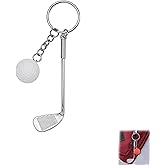 Aeisonsa Golf Club Keychain, Mini Golf Keychain Golf Club Keychains Backpack Decorations Golf Lovers Gifts for Men Women