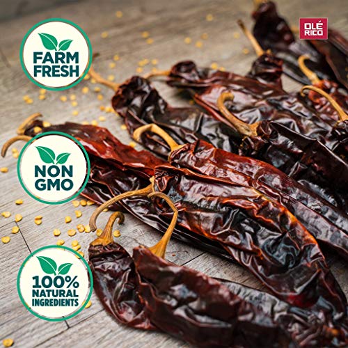 Dried Guajillo Chiles Peppers 8 oz Natural and Premium. Great For