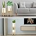 2 Pack Indoor Plant Stands, 2 Tier Tall (30 inches) Mid Century Modern Bamboo Wood Plant Stand, Adjustable Width 8 to 12 inches, Fits Pot Size of 8 9 10 11 12 inches (Pot & Plant Not Include), Naturalthumb 3