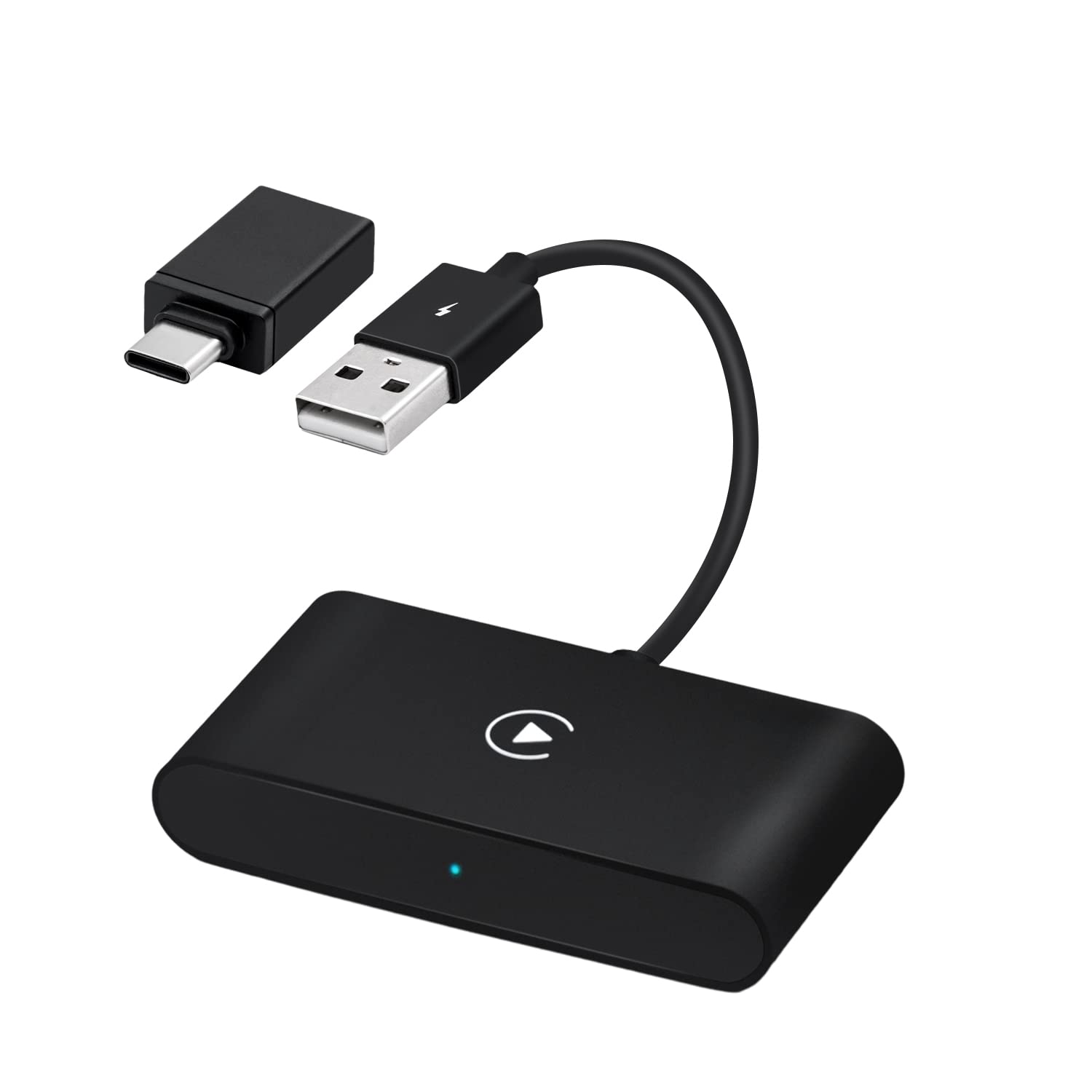 Mcbazel Wireless CarPlay Adapter for iPhone, Wireless iOS CarPlay Dongle, 5GHz Data Transfer, Auto Connect, Compatible with iOS 10+