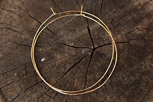 Thin 14K gold filled hoops hammered texture Boho chic jewelry