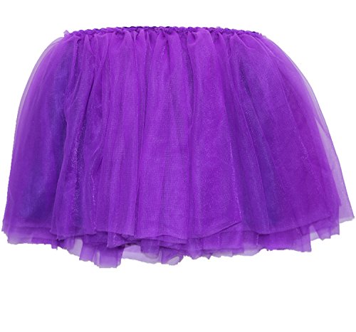 Lovelyprincess 4 Layers Purple Girl's Ballet Tutu Skirts, M size