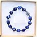Zenergy Gems Charged Custom (2-Bead) Natural Premium Lapis Lazuli Stretchy Bracelet + Selenite Charging Crystal Included