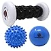 UNIQBEST Plantar Fasciitis Foot Recovery Bundle Set for Sport Men Women Include Foot Massager Foam Roller 2 Cold Massage Balls 1 Carrying Bag for Arch Pain Relief,Heel Spurs,Trigger Point Therapy