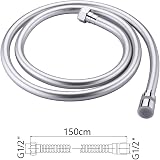 GRIFEMA 1.5m Shower Hose Anti-Kink with Brass Connectors Universal G1/2" view 2