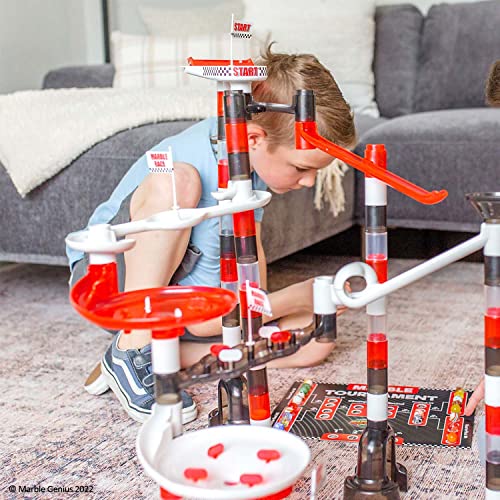 Marble Genius Marble Run Racing Set 200Piece Marble Run Racing Set