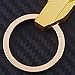 Iuhan® Fashion Black Keyfob Car Keyring Keychain Key Chain Ring Men's Business Style (Gold)