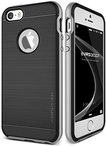 iPhone 5S Case, VRS Design [High Pro Shield][Satin Silver] - [Military Grade Protection][Slim Fit] For Apple iPhone 5S
