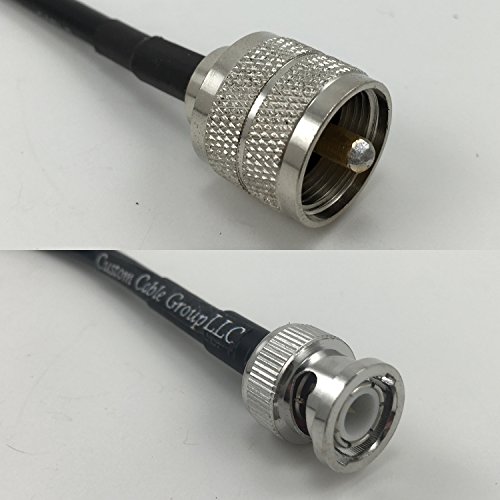 1 foot RG58 PL259 UHF Male to BNC MALE Pigtail Jumper RF coaxial cable 50ohm High Quality Quick USA Shipping