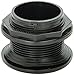 LIFEGARD Aquatics Standard Threaded Bulkhead Kit for Fish Aquariums – High-Impact Resistant PVC – Includes Bulkhead Fitting, Gasket, Lock Nut – Jet Black – 2 Inch