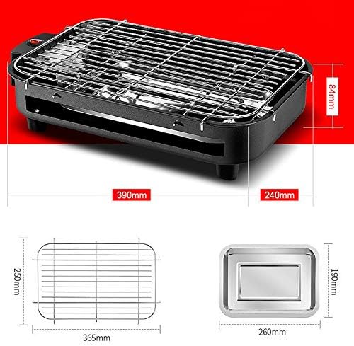 review HONGLONG Indoor Grill,Electric Smoke-Free Grill,Multifunctional Electric Grill for Grilling and Frying,Comes with A Non-Stick Pan,Compact and Slim Design,Dishwasher Safe,for Indoor and Outdoor Use