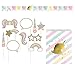 Creative Converting Unicorn Birthday Party Ultimate Bundle: Happy Birthday Banner, Photo Props, Treat Bags, Plates & Napkins
