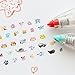 Chris.W 5Pcs Novelty Cute Cartoon Correction Tape Pen Kawaii Stationery Masking Tape School Supplies DIY Scrapbooking Stickers Diary Decor Tape(Multi-Color)