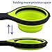 SmartKook Portable Collapsible Silicone Measuring Cups and Measuring Spoons Set (8-Piece) Eco-Friendly, Ideal for Kitchen, Camping, Traveling and Pet Supplies.