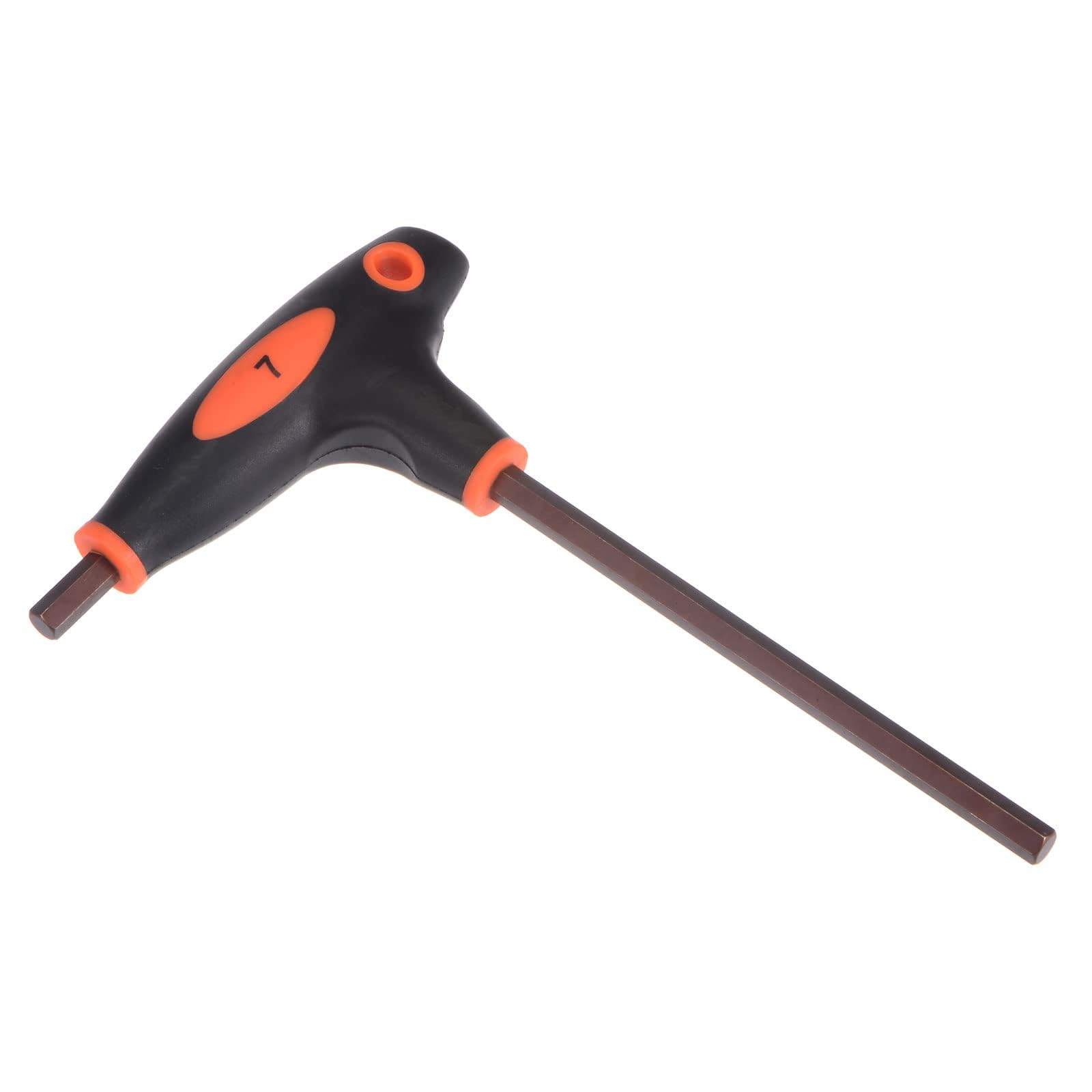 TOP-VIGOR 1Pcs 7mm Hex Key T-Handle, T Bar Dual End Wrench Spanner Allen Key for Home Repair and Mechanical Maintenance, Metric S2 Steel