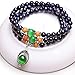 CASOTY Fashion Natural Blue Sandstone Agate Bracelet 108 Multilayer Bracelets w/ Gift Box