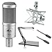 Heil Sound PR 40 Dynamic Cardioid Studio Microphone Bundle with PRSM Shock Mount, Two-Section Broadcast Arm and Microphone Cable