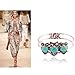 Gillberry Bohemian Style Retro Cute Owl Plating Lady Bracelet With Turquoise (Blue)