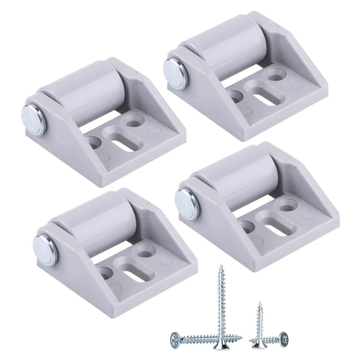 (Pack of 4 pcs) Small 15 mm Furniture Castors, Rubber Wheels, Fixed Casters, Non-Swivel One Direction Wheel With Mounting Plate, Screws Included (4)