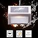 Signstek 6 Pack 2 LED Solar Powered Wireless Stainless Steel Staircase Step White Light Stairways Path Landscape Garden Floor Wall Patio Lamp Modern Fixture *White*