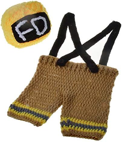 ユニセックス新生児男の子写真小道具かぎ針編み消防士消防士帽子パンツ赤黄色 写真のポーズの小道具 Yellow ビューティー Color ホビー 正規品送料無料 100 品質保証 赤ちゃんの写真の小道具 Pcソフト B0wrh2t1 新作製品 世界最高品質人気 激安超特価