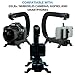 Cam Caddie Scorpion Jr Camera Stabilizer - Collapsible Stabilizing Smartphone Handle for All DSLR, GoPro, Mobile Phones with Integrated Cold Shoe and 1/4-20 Threaded Mounting Knob - Black