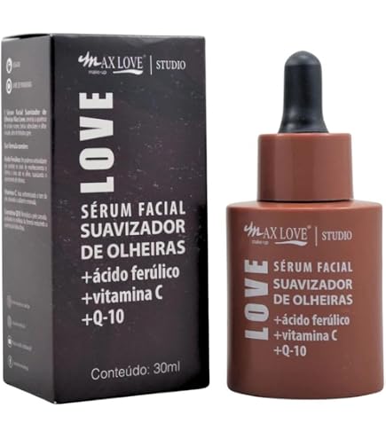Serum Cafeína + Extratos Botânicos, Max Love - 30ml | Amazon.com.br