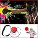 Ueasy Boxing Ball MMA Ball Fighting Ball with 2 Pieces of Elastic Rope to Improve Eye-Hand Coordination Speed and Accuracy (Red)