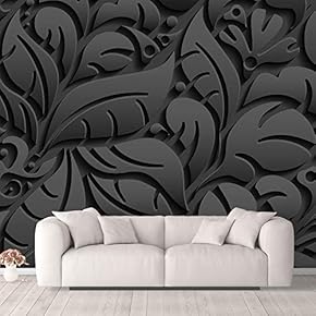 Wall Murals for Bedroom Beautiful 3D View Pattern Flowers Removable Wallpaper Peel and Stick Wall Stickers - 66x96 inches