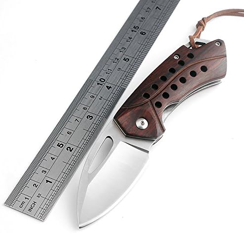 KKWOLF mini pocket folding knife D2 Blade outdoor camping survival hunting tactical knife EDC Key chain gift