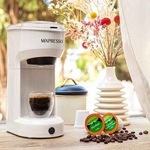 Mixpresso Original Design 2 in 1 Coffee Brewer Pods Compatible & Ground