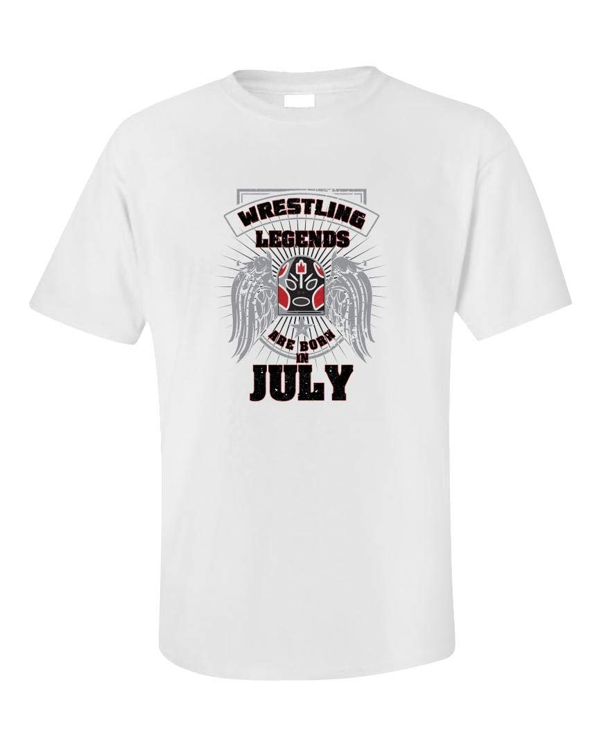 Wrestling Unisex T-shirt - Legends Are Born In July - Gifts For Wrestlers