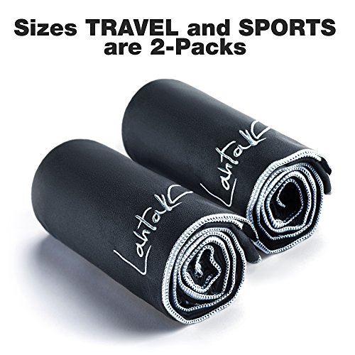 Lahtak Towel Black, 2 pcs 20"x 40"
