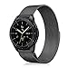 Fintie for Galaxy Watch 42mm / Galaxy Watch Active 40mm Bands - Milanese Loop Stainless Steel Metal Replacement Strap Bracelet w/Magnet Lock, Also Compatible Samsung Gear Sport Smartwatch, Black