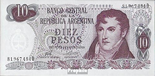 Banknote Argentina Pick-number: 295 uncirculated 1973 10 Pesos (money for collectors - no means of payment) Landscapes