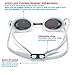 Asehuoz Swimming Goggles Anti Fog Shatterproof UV Protection,No Leaking with Silicone Nose Clip Ear Plugs and Protection Case Swimming Goggles Suit for Men Women Kids (Gray)