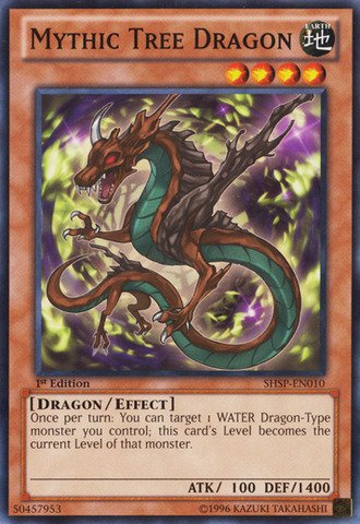 Yu-Gi-Oh! - Mythic Tree Dragon (SHSP-EN010) - Shadow Specters - 1st Edition - Common