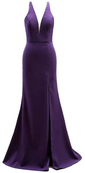 eggplant cocktail dress