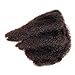 Shinnaul Tight Afro Kinky Human Hair bulk for dreadlocks or Twist Braids,2 pieces per Bundles,1 oz each one (8INCH, #2 Dark Brown)
